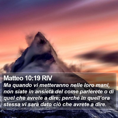 Matteo 10:19 RIV Bible Verse Image