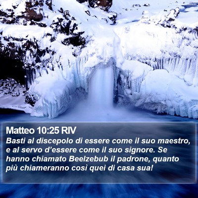 Matteo 10:25 RIV Bible Verse Image