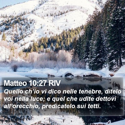 Matteo 10:27 RIV Bible Verse Image