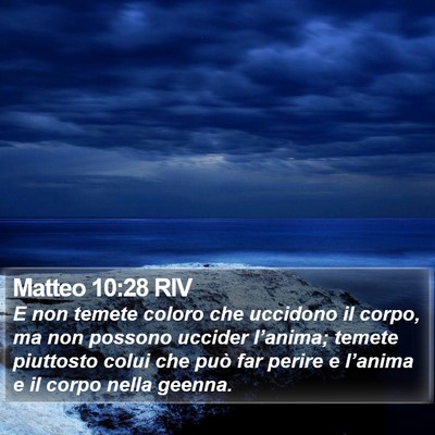 Matteo 10:28 RIV Bible Verse Image