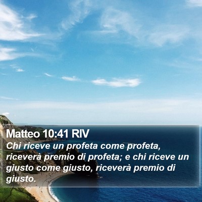 Matteo 10:41 RIV Bible Verse Image