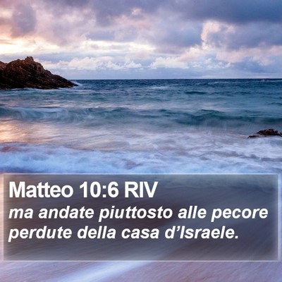 Matteo 10:6 RIV Bible Verse Image