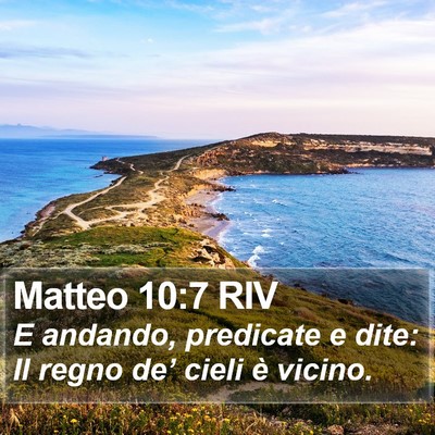 Matteo 10:7 RIV Bible Verse Image