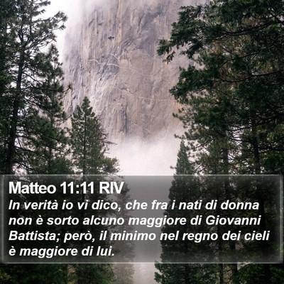 Matteo 11:11 RIV Bible Verse Image