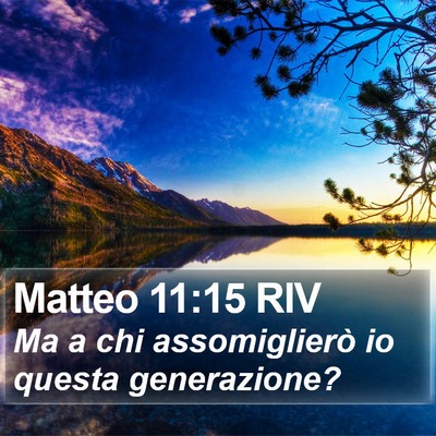 Matteo 11:15 RIV Bible Verse Image