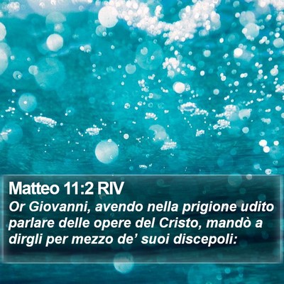 Matteo 11:2 RIV Bible Verse Image