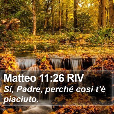 Matteo 11:26 RIV Bible Verse Image