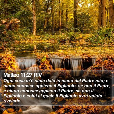 Matteo 11:27 RIV Bible Verse Image