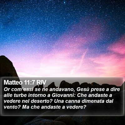 Matteo 11:7 RIV Bible Verse Image