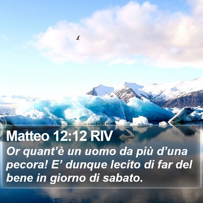 Matteo 12:12 RIV Bible Verse Image