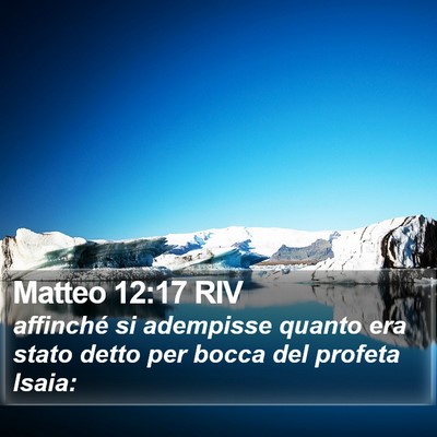 Matteo 12:17 RIV Bible Verse Image