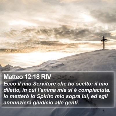 Matteo 12:18 RIV Bible Verse Image