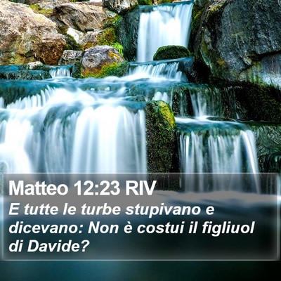 Matteo 12:23 RIV Bible Verse Image