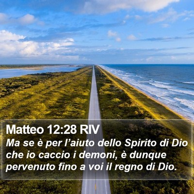 Matteo 12:28 RIV Bible Verse Image
