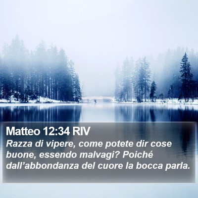 Matteo 12:34 RIV Bible Verse Image