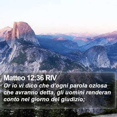 Matteo 12:36 RIV Bible Verse Image