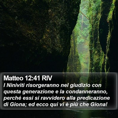 Matteo 12:41 RIV Bible Verse Image
