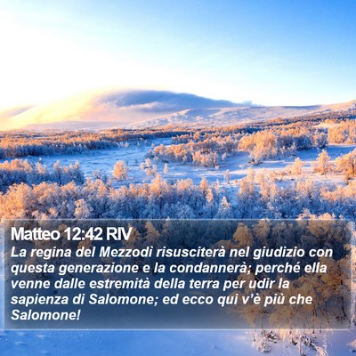 Matteo 12:42 RIV Bible Verse Image