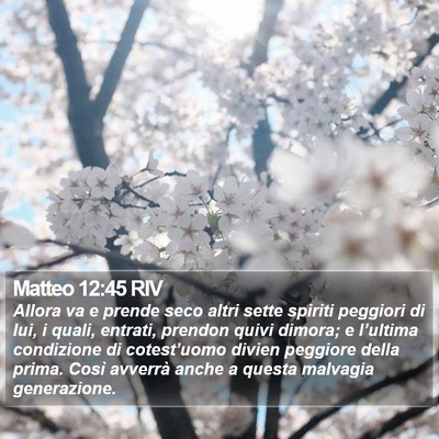 Matteo 12:45 RIV Bible Verse Image
