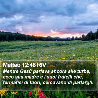 Matteo 12:46 RIV Bible Verse Image