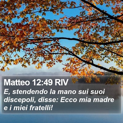 Matteo 12:49 RIV Bible Verse Image