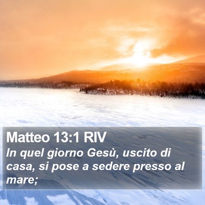 Matteo 13:1 RIV Bible Verse Image