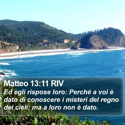 Matteo 13:11 RIV Bible Verse Image