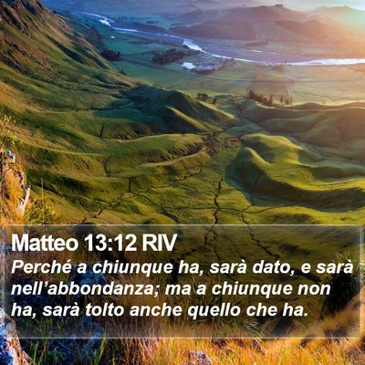 Matteo 13:12 RIV Bible Verse Image