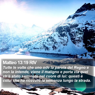 Matteo 13:19 RIV Bible Verse Image