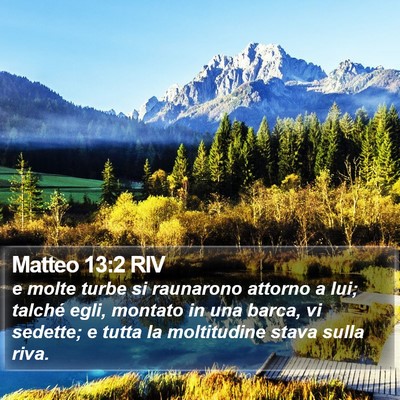 Matteo 13:2 RIV Bible Verse Image