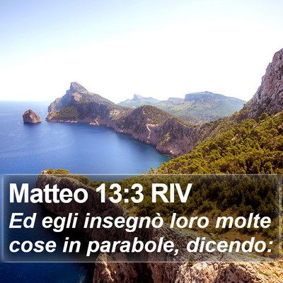 Matteo 13:3 RIV Bible Verse Image