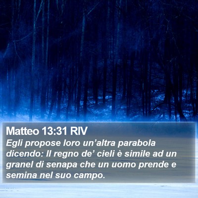 Matteo 13:31 RIV Bible Verse Image
