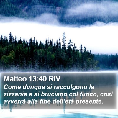 Matteo 13:40 RIV Bible Verse Image