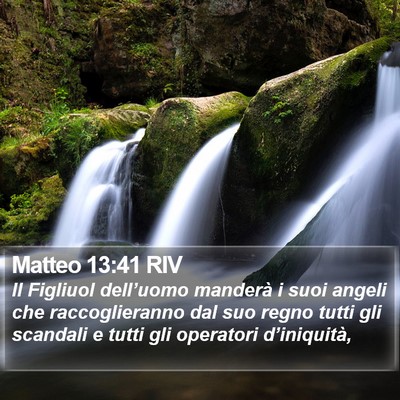 Matteo 13:41 RIV Bible Verse Image