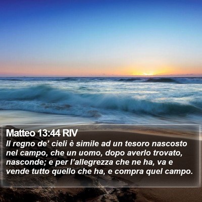 Matteo 13:44 RIV Bible Verse Image