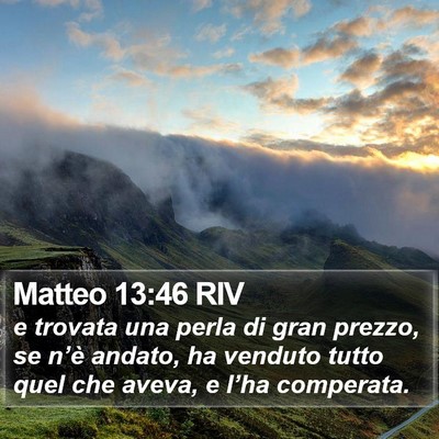 Matteo 13:46 RIV Bible Verse Image