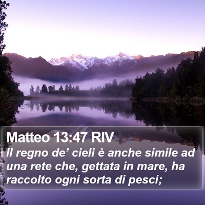 Matteo 13:47 RIV Bible Verse Image