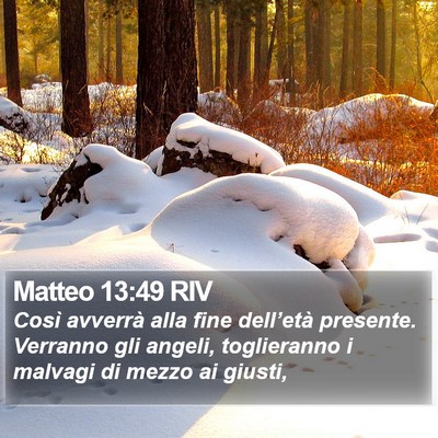 Matteo 13:49 RIV Bible Verse Image