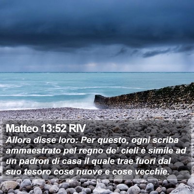 Matteo 13:52 RIV Bible Verse Image