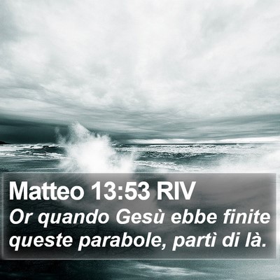 Matteo 13:53 RIV Bible Verse Image