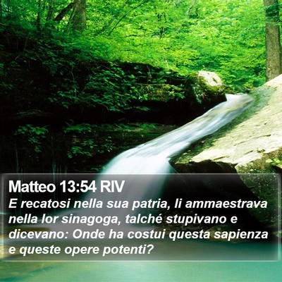 Matteo 13:54 RIV Bible Verse Image