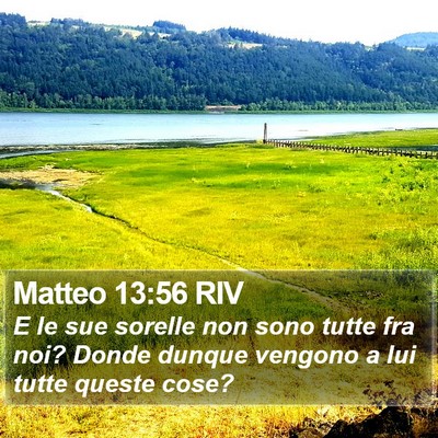 Matteo 13:56 RIV Bible Verse Image