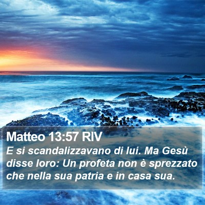 Matteo 13:57 RIV Bible Verse Image