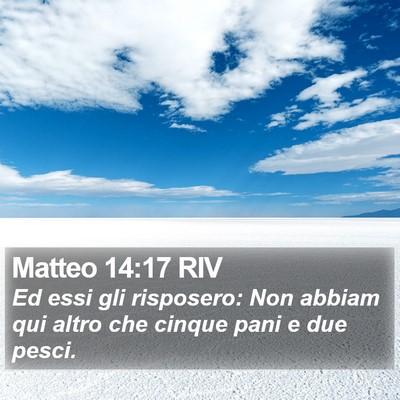 Matteo 14:17 RIV Bible Verse Image