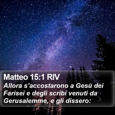 Matteo 15:1 RIV Bible Verse Image