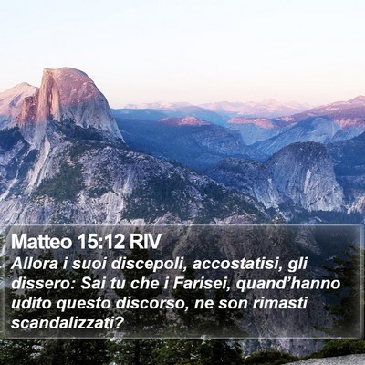 Matteo 15:12 RIV Bible Verse Image