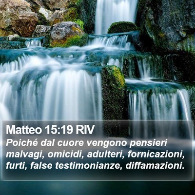 Matteo 15:19 RIV Bible Verse Image