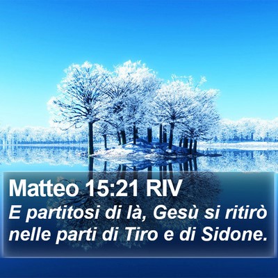 Matteo 15:21 RIV Bible Verse Image