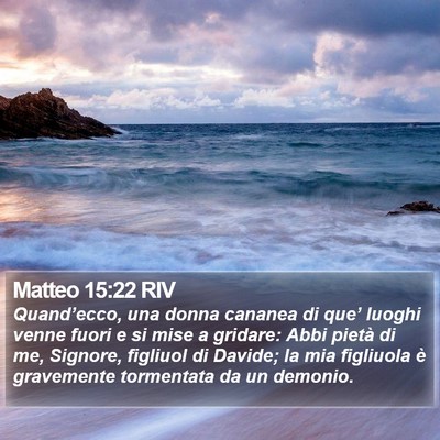Matteo 15:22 RIV Bible Verse Image