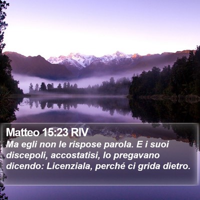 Matteo 15:23 RIV Bible Verse Image